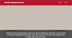 Desktop Screenshot of bradleyshoppingcenter.com